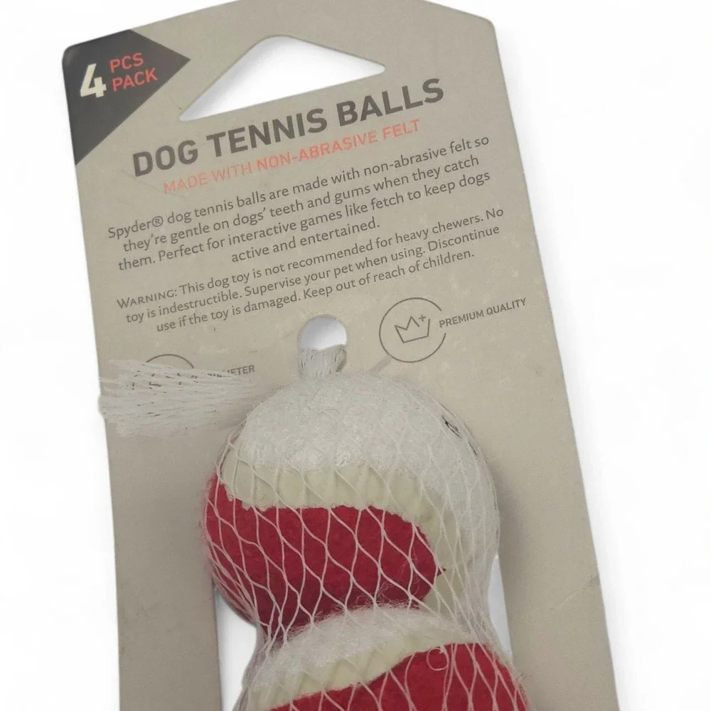 Spyder Dog Tennis Balls 4 Pack Size S 2